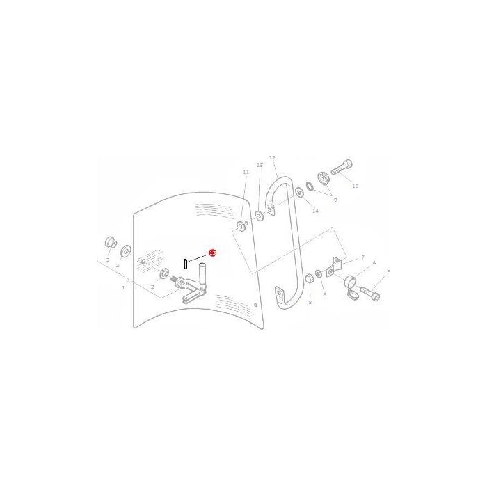 Massey Ferguson - Roll Pin 5mm x 12mm - 1440396X1 - Farming Parts