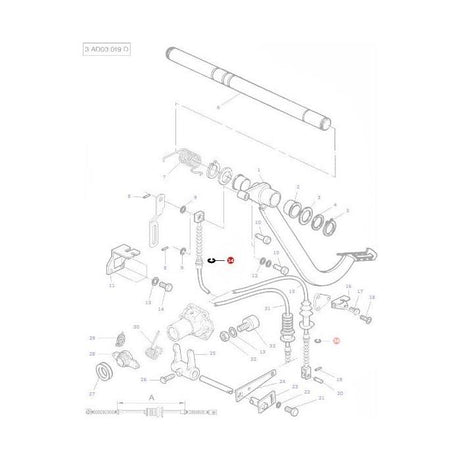 Massey Ferguson - Circlip Cable - 3019839X1 - Farming Parts