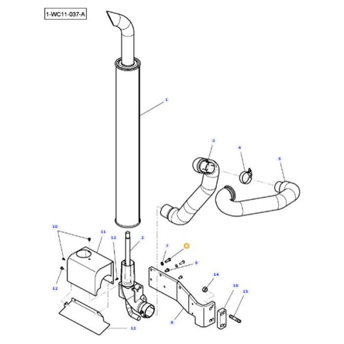 Massey Ferguson - Hex Head Bolt - 3009507X1 - Farming Parts