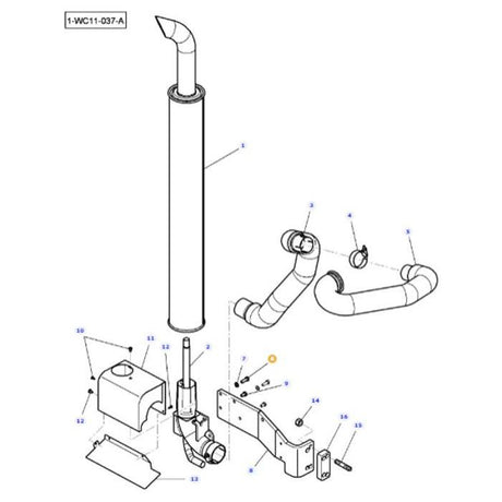 Massey Ferguson - Hex Head Bolt - 3009507X1 - Farming Parts