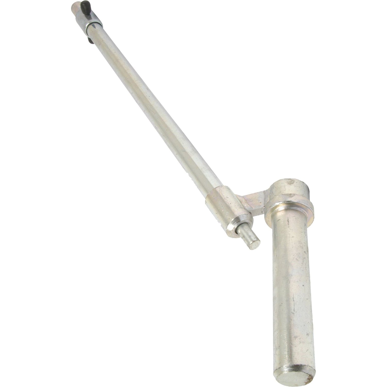 The Sparex Drawbar Pin Locking (31x150x500mm), identified by Part No. S.30122, is a metallic rod with a cylindrical handle and an extended arm, featuring a rotating joint and a smaller rod attachment near the handle, likely intended for mechanical use.