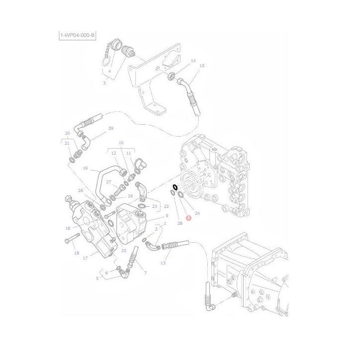 Massey Ferguson - O Ring Trailer Brake Valve - 3004939X1 - Farming Parts