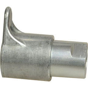 The product is a Stauff Quick Release Hydraulic Coupling Female 1/2'' Body x M22 x 1.50 Metric Female Thread, Sparex Part No.S.30216, crafted from durable carbon steel and featuring a metallic, cylindrical design with a protruding wing-like structure on one side, making it a specialized adapter or connector component.