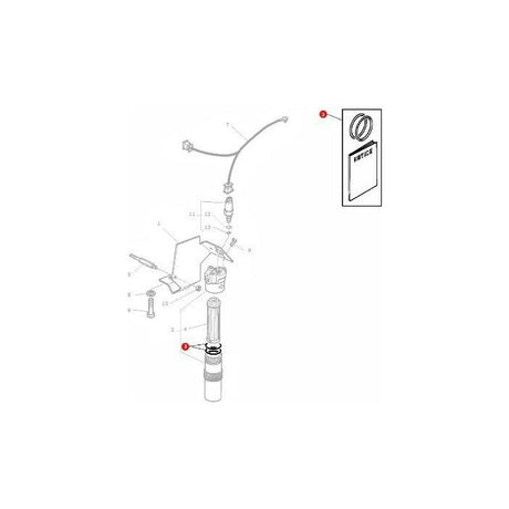 Massey Ferguson - Seal Kit Hydraulic Filter - 3615948M1 - Farming Parts