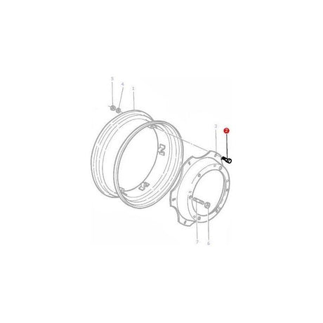 Massey Ferguson - Stud Disc-Rim M16x80 - 3384620M1 - Farming Parts