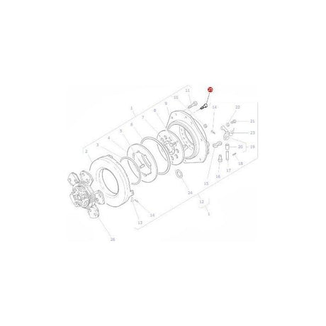 Massey Ferguson - Bolt Clutch Assy - 3000258X1 - Farming Parts