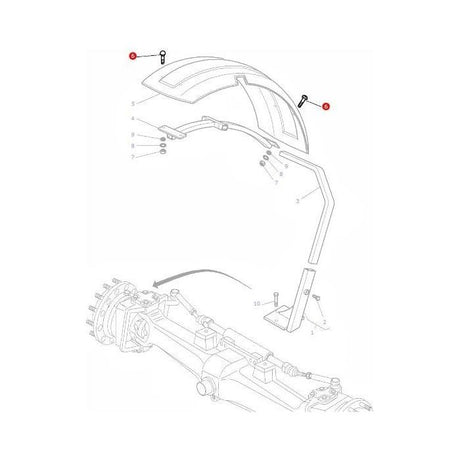 Massey Ferguson - Fender Skin Bolt - 3009331X1 - Farming Parts