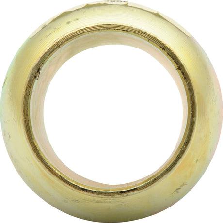 Introducing the "Lower Link Ball (Cat. 2/3) - S.3058" by Sparex: a versatile circular metal ring featuring a smooth, shiny surface with subtle discoloration around the edges, designed for various applications.