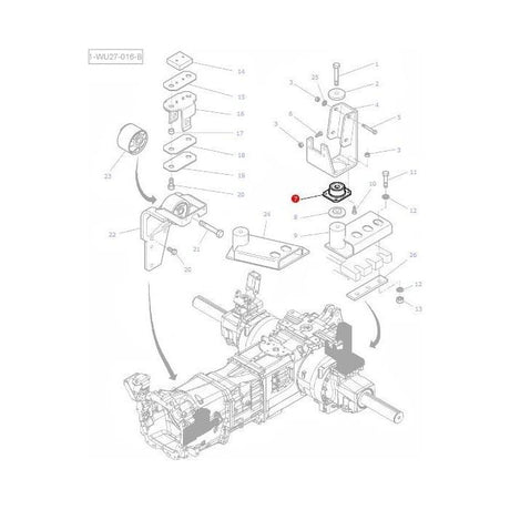 Massey Ferguson - Mounting - 3712693M1 - Farming Parts