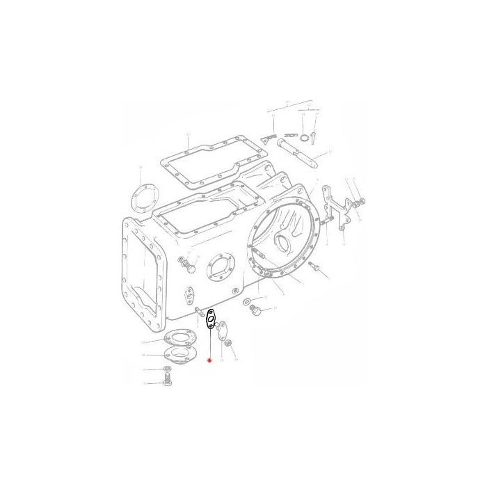 Massey Ferguson - Gasket Pump Peg - 180904M2 - Farming Parts