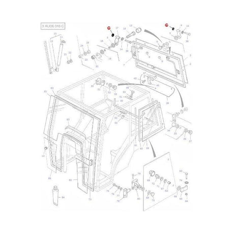 Massey Ferguson - Circlip Hinge Pin - 3478445M1 - Farming Parts