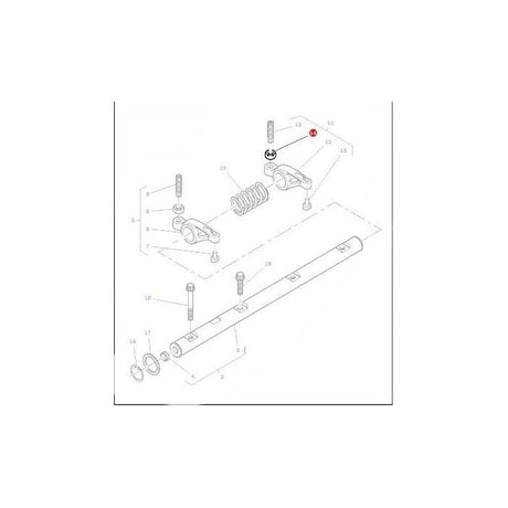 Massey Ferguson - Nut Rocker Arm - 376123X1 - Farming Parts