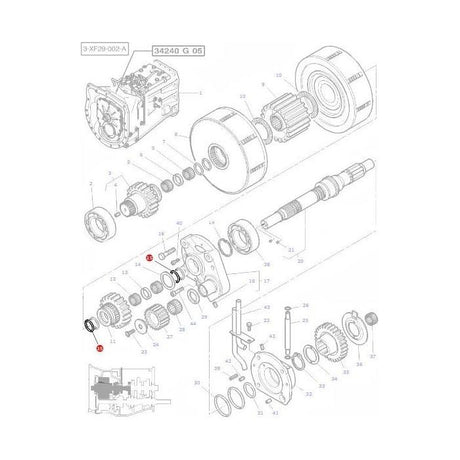 Massey Ferguson - Power Shuttle Seal - 3815123M1 - Farming Parts