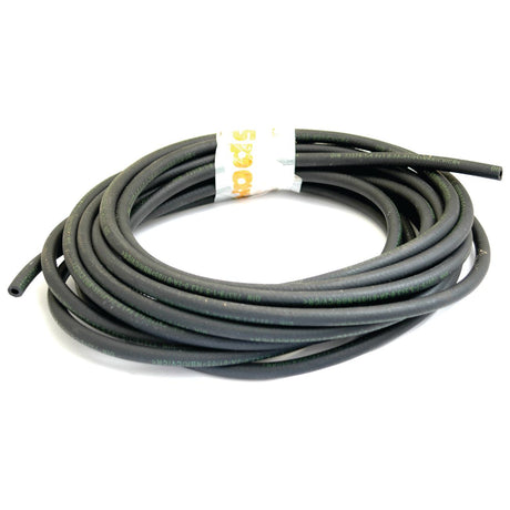 A black rubber hose coiled into a loop with a white paper label wrapped around it, indicating "Fuel Hose | Sparex Part No. S.31246" and the brand name "Sparex".