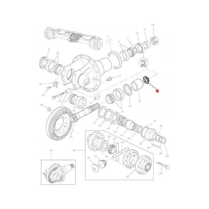 Massey Ferguson - Shim - 3428289M1 - Farming Parts