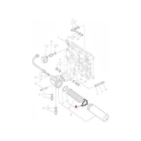 Massey Ferguson - Filter Cup - 4308728M1 - Farming Parts