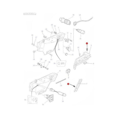 Massey Ferguson - Plastic Fastner - 3598778M1 - Farming Parts