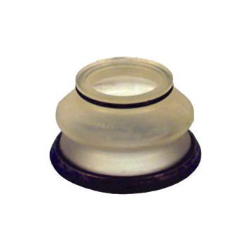 The Track Rod End Rubber Boot - S.31491 from Sparex features a translucent Lucite tophat spool with a black base, designed for durability. Crafted with premium construction materials and superior workmanship, this product ensures top-notch performance.