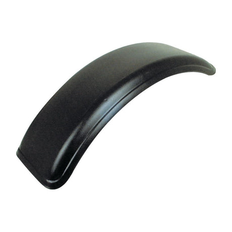 A black, curved Mudguard (S.31511) by Sparex, measuring 800mm in length and 230mm in width, typically used for vehicles and suitable for various models, displayed against a white background.