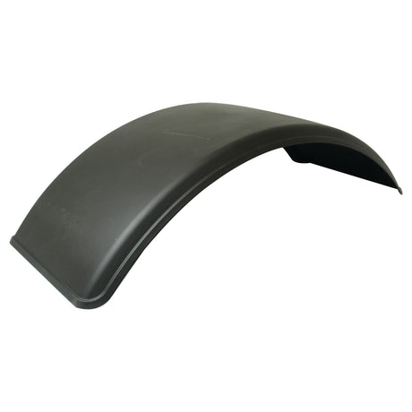 The Sparex Mudguard, with a length of 1540mm and width of 540mm (Product Code: S.31520), is a black, curved plastic fender designed with a smooth surface. It serves as an excellent protective covering for vehicle wheels and is suitable for various car models, meeting stringent product specifications to ensure both durability and performance.