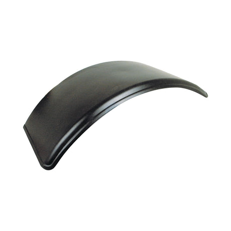 A black, curved "Mudguard" from Sparex, measuring 1560mm in length and 620mm in width, is showcased on a white background, highlighting precision manufacturing.