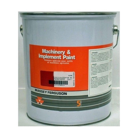 Massey Ferguson - Black Satin Paint 5lts - 3931301M6 - Farming Parts