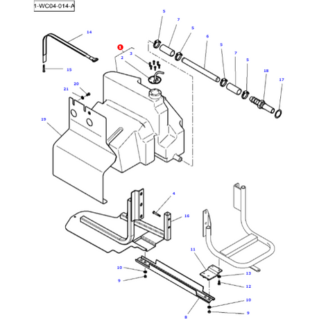 Massey Ferguson - Additional Fuel Tank - 4276354M93 - Farming Parts