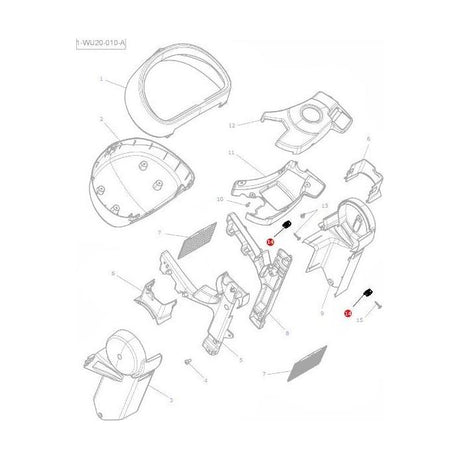 Massey Ferguson - Nut M4 Cladding - 4289782M1 - Farming Parts