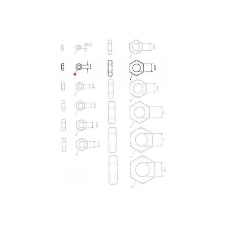 Massey Ferguson - Nut 1/4 UNF - 353918X1 - 704668 - Farming Parts