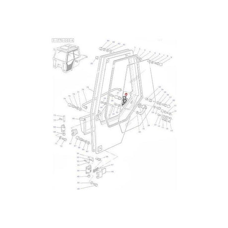 Massey Ferguson - Inner Door Handle L/H - 3301854M91 - Farming Parts