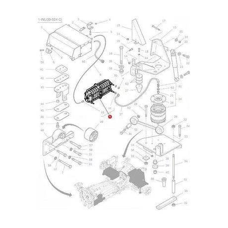 Massey Ferguson - Suspension Accumulator - 4293526M92 - Farming Parts