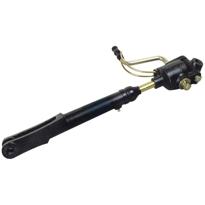 Levelling Box Assembly by Sparex – Knuckle Ø 16.5 mm, Fork Hole Ø 16 mm, Minimum Length: 475 mm, with attached metal hydraulic lines, mounting brackets, and Spenco End Fittings (Sparex Part No. S.3233).