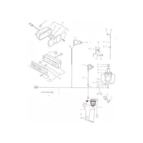 Massey Ferguson - Handbrake Switch - 3596851M2 - Farming Parts