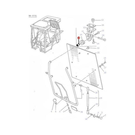 Massey Ferguson - Spacer Window Mechanism - 3301814M2 - Farming Parts