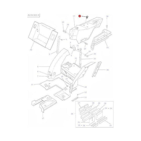 Massey Ferguson - Plug Cladding - 3760037M1 - Farming Parts