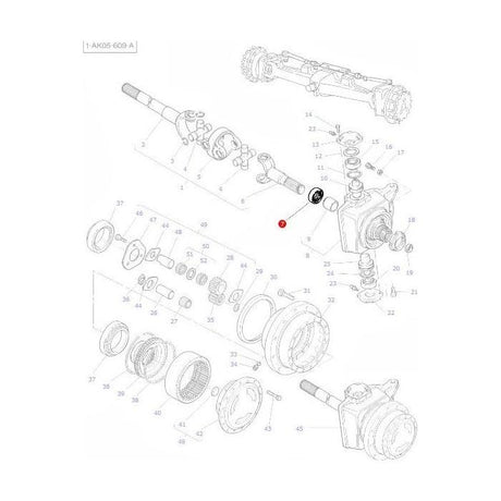 Massey Ferguson - Front Axle Seal - 3428521M2 - Farming Parts