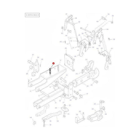 Massey Ferguson - Stud Hitch - 886160M2 - Farming Parts