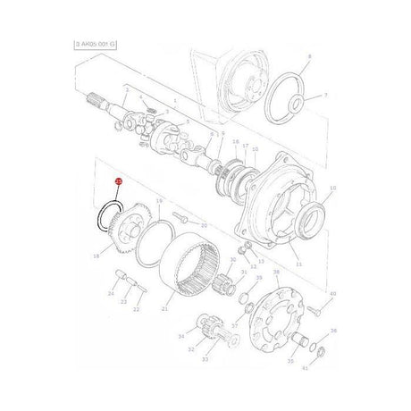 Massey Ferguson - Shim Final Drive - 3426513M1 - Farming Parts