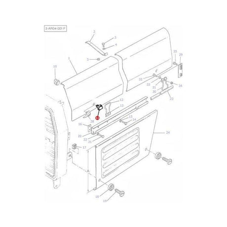 Massey Ferguson - Fastner Outer - 1693952M2 - Farming Parts