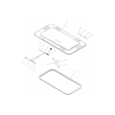 Massey Ferguson - Bush Air Hatchway - 3303076M1 - Farming Parts