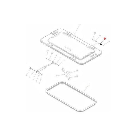 Massey Ferguson - Bush Air Hatchway - 3303077M1 - Farming Parts