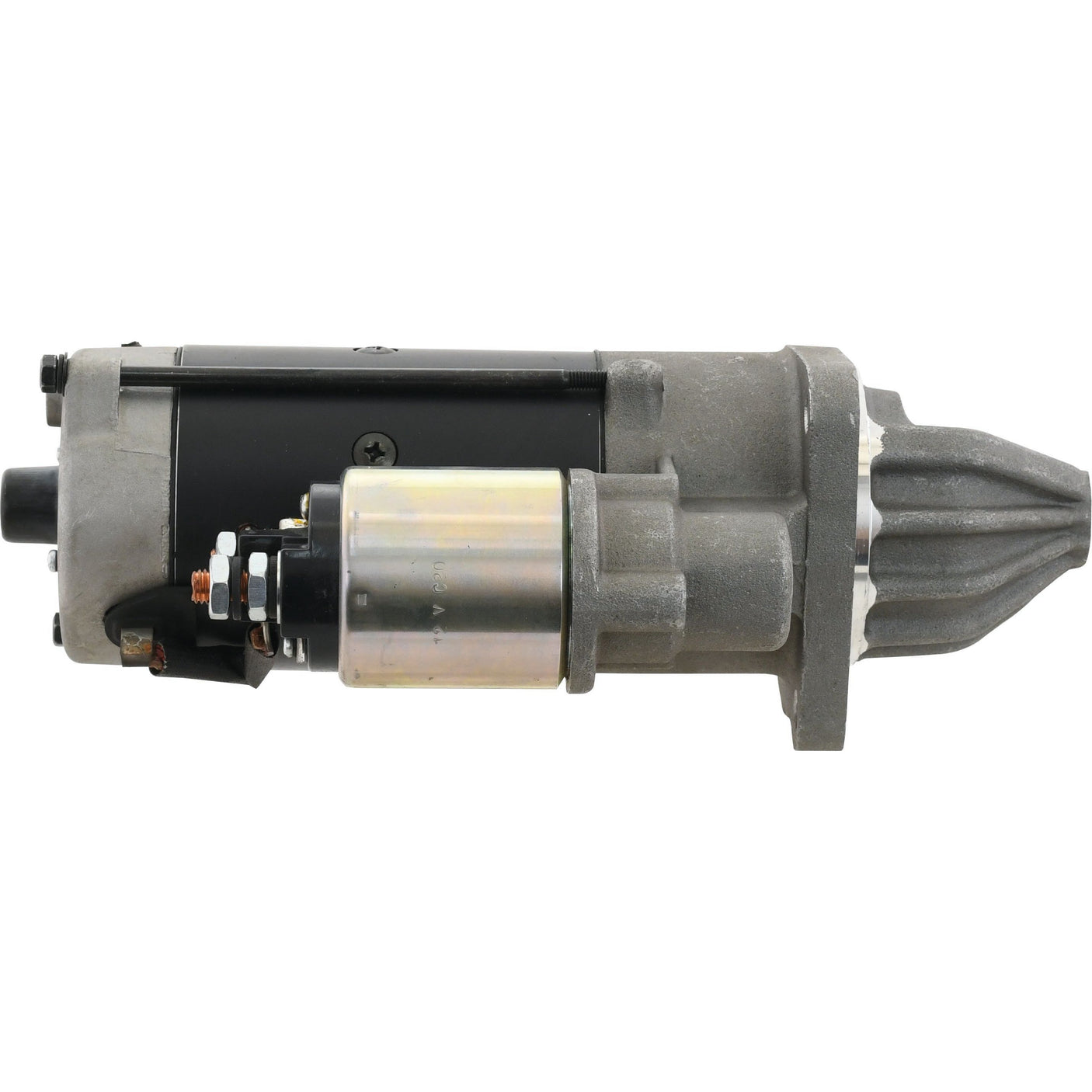 A Sparex Starter Motor - 12V, 3Kw, Gear Reducted (Sparex Part No. S.329981) with a cylindrical body and gear-reducted assembly is shown against a white background. The motor features electrical terminals and mounting points.