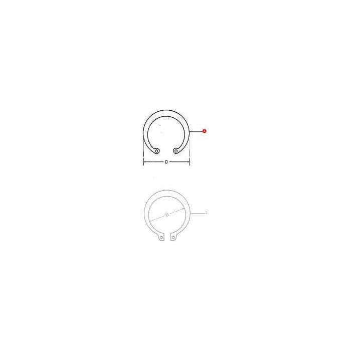 Massey Ferguson - Circlip Internal 66.2mm - 1440479X1 - Farming Parts