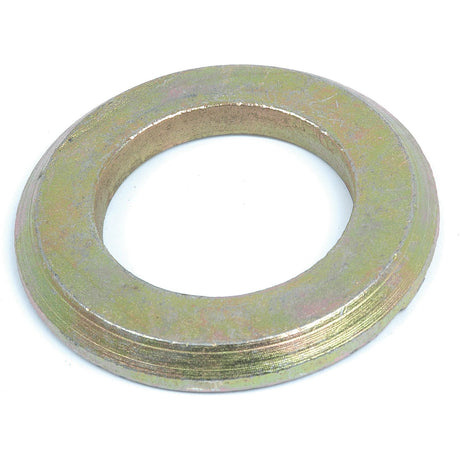 A metallic washer with a circular shape and a central hole, resembling the Sparex Lower Link Spacer 3 (Part No. S.33012) for Massey Ferguson equipment, shown against a white background.