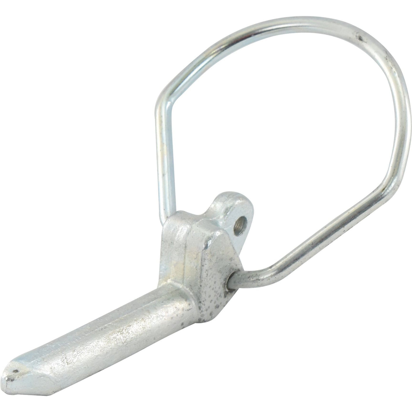 A Massey Ferguson lower link quick release cone features a Sparex Pear Linch Pin, Pin Ø12mm x 52mm (Sparex Part No. S.33013), which includes a metal linchpin with a circular handle and a pointed end.