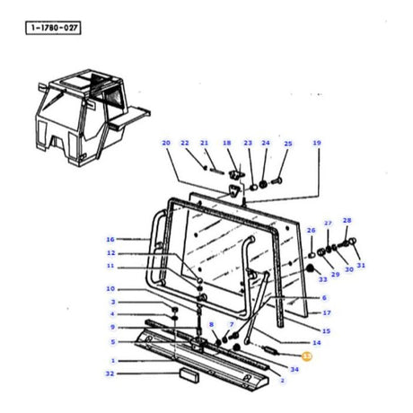 Massey Ferguson - Pin - 3303027M1 - Farming Parts