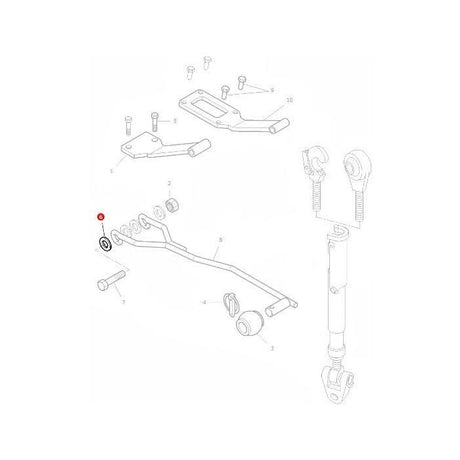 Massey Ferguson - Washer Top Link Lock - 391212X1 - Farming Parts