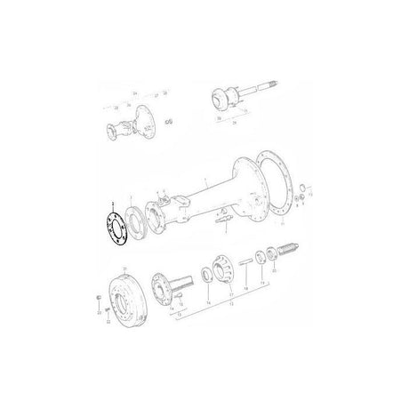 Massey Ferguson - Gasket Axle Housing - 181232M1 - Farming Parts