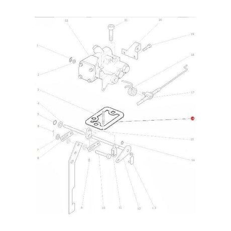 Massey Ferguson - Gasket Selector Valve - 1860488M1 - Farming Parts