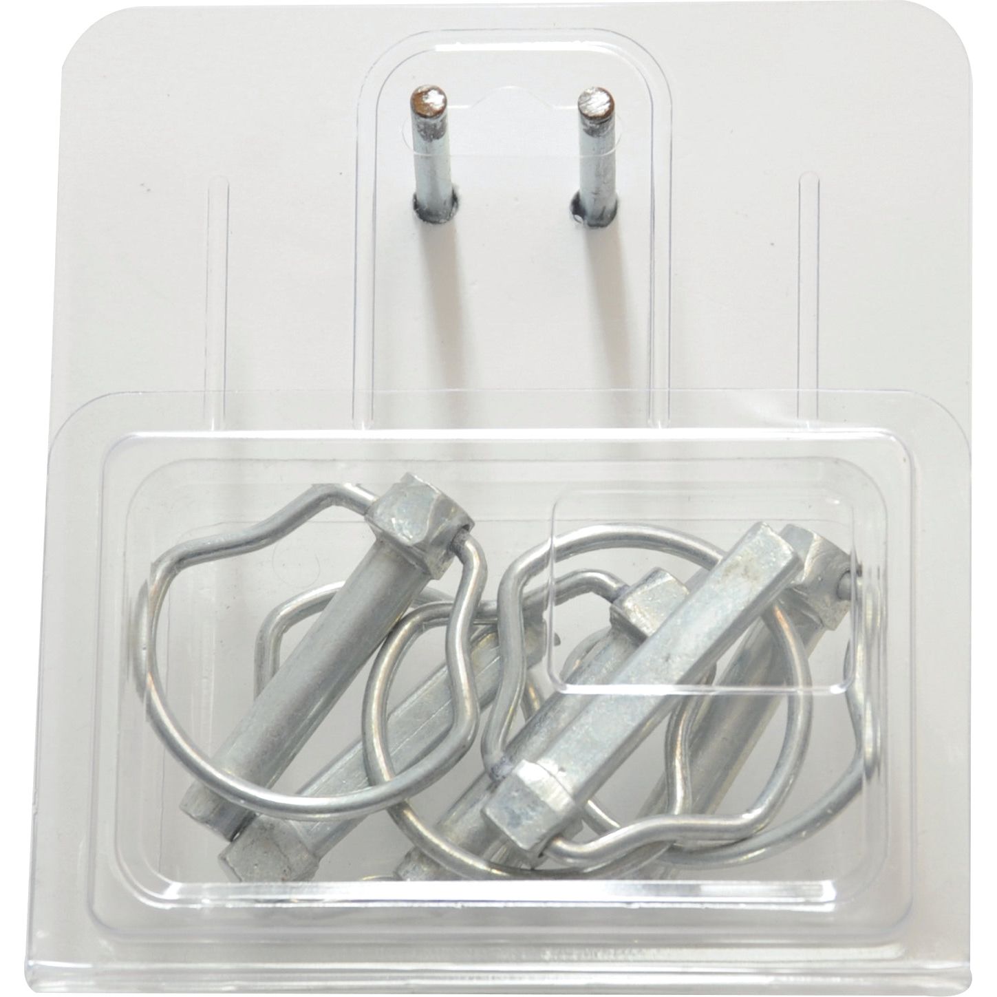 A plastic package containing Sparex metal pins and clips, including a Pear Linch Pin (Pin Ø9mm x 44.5mm), is displayed as Sparex Part No.S.3322. The clear packaging allows the contents to be seen.